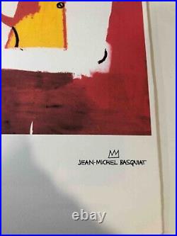 Jean Michel Basquiat Lithographie Off Set CM 50x70 Avec Certificat De Originel