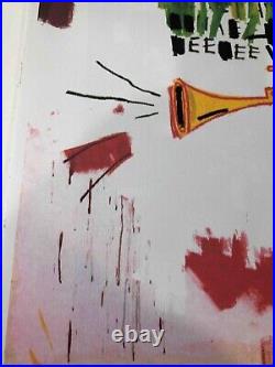 Jean Michel Basquiat Lithographie Off Set CM 50x70 Avec Certificat De Originel