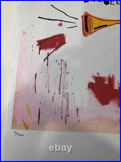 Jean Michel Basquiat Lithographie Off Set CM 50x70 Avec Certificat De Originel