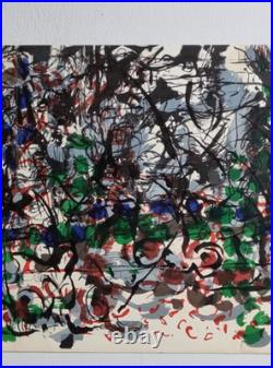 Jean-Paul Riopelle, Lithographie originale grand format XXe, DLM, Maeght, 1970
