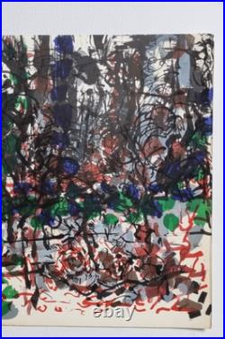 Jean-Paul Riopelle, Lithographie originale grand format XXe, DLM, Maeght, 1970