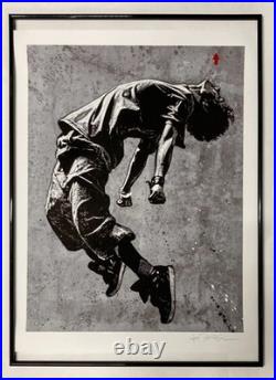 Jef Aérosol lithographie signée. Vendue encadrée