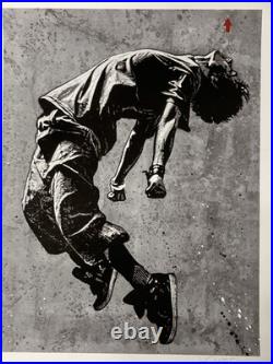 Jef Aérosol lithographie signée. Vendue encadrée