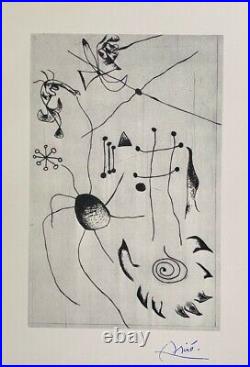 Joan Miro + 1958 Beau Signée Imprimé + Acheter It Now