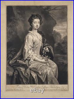 John SMITH (c. 1652-1742) Lady Essex Mostÿn Gravure à la manière noire
