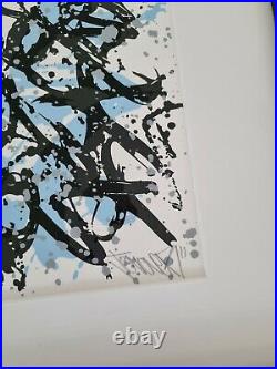 Jonone Lithographie 2014 encadrée, datée et signée + livre exposition signé