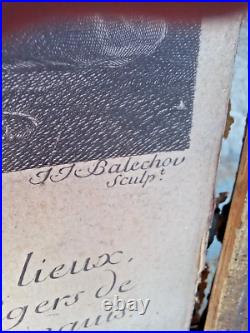 Joseph VERNET (1714-1789) Après l' Orage Gravure Balechou Vers 1750 Cadre 18e