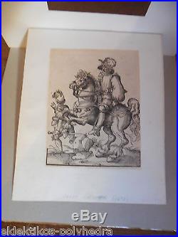 Jost Amman / 2 Xylographies woodcuts Holzschnitt / Cavalier Reiter / 1588