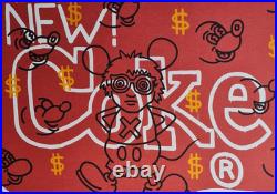 KEITH HARING Andy Mouse New Coke Lithographie Signée 70x50 cm Limité # 52/150