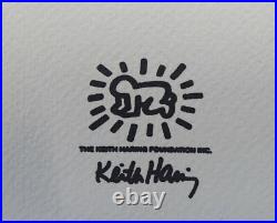 KEITH HARING Andy Mouse New Coke Lithographie Signée 70x50 cm Limité # 52/150