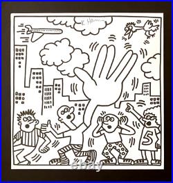 Keith Haring + Beau Signée Imprimé Encadré 50.8x40.6cm Acheter It dès Maintenant