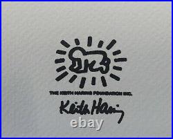 Keith Haring Untitled Signé Lithograph Édition Limitée #101/150
