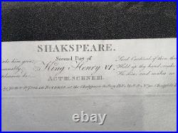 King Richard VI Shakespeare 1792 Grande Gravure Originale Edition Anglaise King Richard VI Shakespeare 1792 Grande Gravure Originale Edition Anglaise