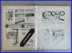 Kupka lithographie Revue cocorico 1900 Mucha Jacques Villon Louis Legrand Coq