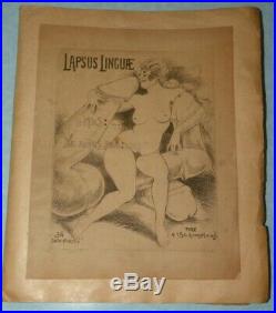 LAPSUS LINGUAE 34 Eaux-Fortes de Léon Courbouleix gravures érotiques Curiosa