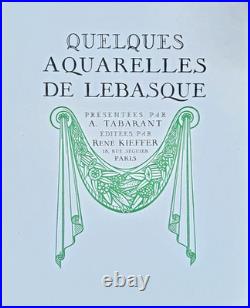 LEBASQUE Lithographie JACOMET Editées par René KIEFFER