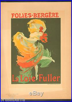 LES MAITRES DE L'AFFICHE Jules Chéret La Loïe Fuller Lithographie 1897