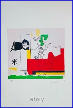 LE CORBUSIER Totem SIGNED LITHOGRAPH