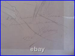 LITHOGRAPHIE DEDICACEE Gabrielle Réjane par Michel Simonidy 1916