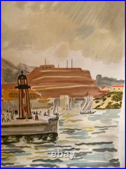 LITHOGRAPHIE signée Yves Brayer, numérotée VI/XX, Le fort St Nicolas