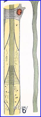 LITHO ORIGINALE Tissu Nerveux 1920 ANATOMIE BIOLOGIE COLLECTION PERRIER & CÉPÈDE