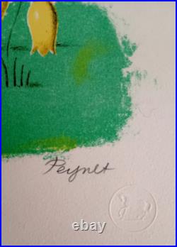 LIithographie ORIGINALE Raymond PEYNET L'Arbre d'amour signée Numérotée