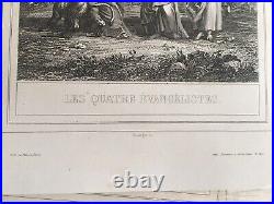 LOT 128/130 La vie de N. S. Jésus-Christ gravure NATALIS ROUARGUE Pilon Sarazin