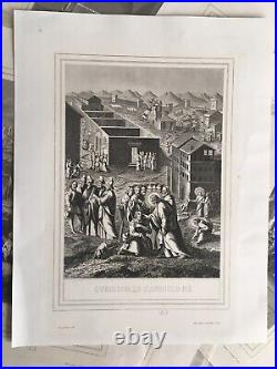 LOT 128/130 La vie de N. S. Jésus-Christ gravure NATALIS ROUARGUE Pilon Sarazin