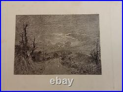 LOT DE 14 PLANCHES ORIGINALES. EAUX-FORTES/AQUATINTE. FRANCOIS-AUGUSTE RAVIER. XIXe
