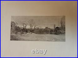 LOT DE 14 PLANCHES ORIGINALES. EAUX-FORTES/AQUATINTE. FRANCOIS-AUGUSTE RAVIER. XIXe
