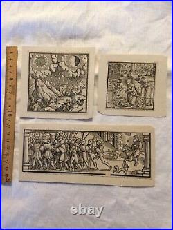 LOT DE 3 GRAVURE 1500 ou 1800