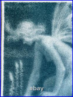 LUDOVIC ALLEAUME Gravure Lithographie Fée Fairy PHALENE ET FEUX FOLLETS 1904