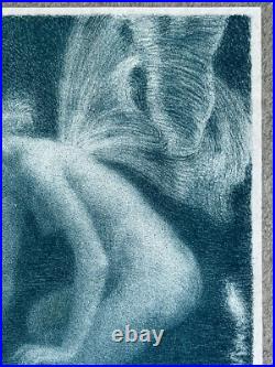 LUDOVIC ALLEAUME Gravure Lithographie Fée Fairy PHALENE ET FEUX FOLLETS 1904