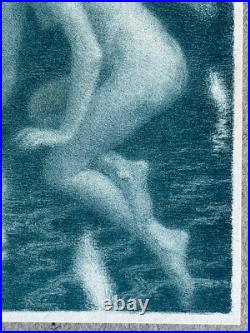 LUDOVIC ALLEAUME Gravure Lithographie Fée Fairy PHALENE ET FEUX FOLLETS 1904