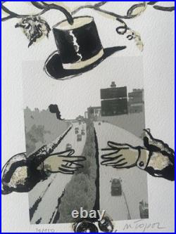 L'Autoroute et le Hasard Nicolas Topor Lithographie signée numérotée