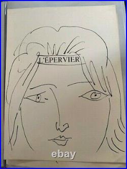 L'Epervier. Lithographie Original De Picasso Posté Taille 1957