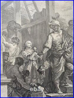 L'adoration des mages Charles Natoire Gravure d'Etienne Fessard 1752