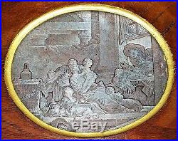 L'heureuse Fecondité. Plaque Cuivre Pour Gravure. Cercle De Delaunay. France. XVIII