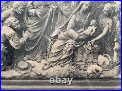 La Nativité, grande gravure encadrée, gravure ancienne La Nativité, grande gravure encadrée, gravure ancienne