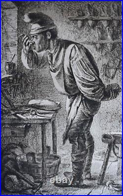La Prise de Tabac BENJAMIN ZIX EAU FORTE Gravure INFOLIO 1808
