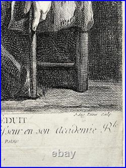 Le Pauvre dans son Reduit GRAVURE Jean Augustin Patour NOEL HALLE XVIII°