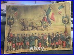 Le Triomphe De La République Française Lithographie Xixeme