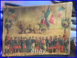 Le Triomphe De La République Française Lithographie Xixeme