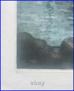 Le départ pour la pêche Alphonse Lafitte Aquatinte signée numéroté