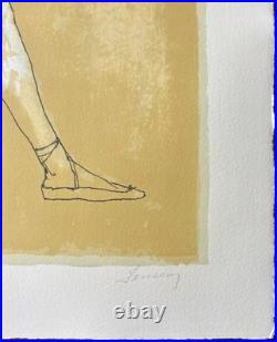 Le peintre et son modèle Jean Jansem Lithographie signée numérotée