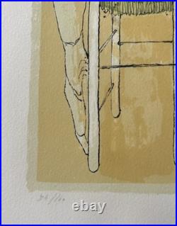 Le peintre et son modèle Jean Jansem Lithographie signée numérotée