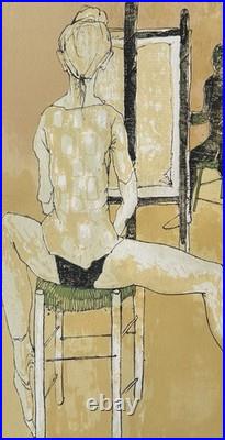 Le peintre et son modèle Jean Jansem Lithographie signée numérotée