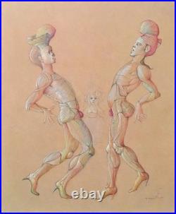 Léonor FINI Les deux prétendants, LITHOGRAPHIE signée, 1980 + certificat Léonor FINI Les deux prétendants, LITHOGRAPHIE signée, 1980 + certificat