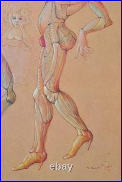 Léonor FINI Les deux prétendants, LITHOGRAPHIE signée, 1980 + certificat Léonor FINI Les deux prétendants, LITHOGRAPHIE signée, 1980 + certificat