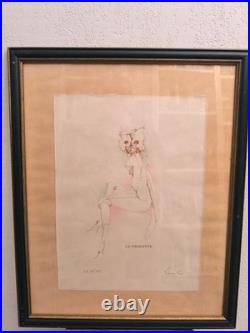 Léonor Fini La Chouette Lithographie Épreuve d'Artiste